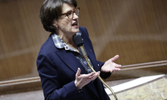 Annie Genevard à Paris, le 11 février 2026. ( AFP / STEPHANE DE SAKUTIN )