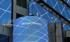 Le logo de la société financière Morgan Stanley