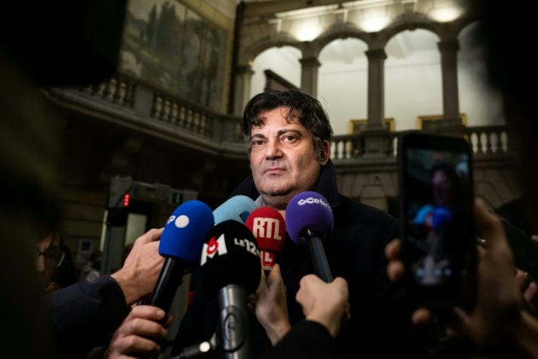 Randall Schwerdorffer, l'avocat de Frédéric Péchier, le 15 décembre 2025 à Besançon ( AFP / ARNAUD FINISTRE )