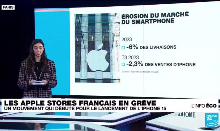 France : les salariés des magasins Apple Store en grève