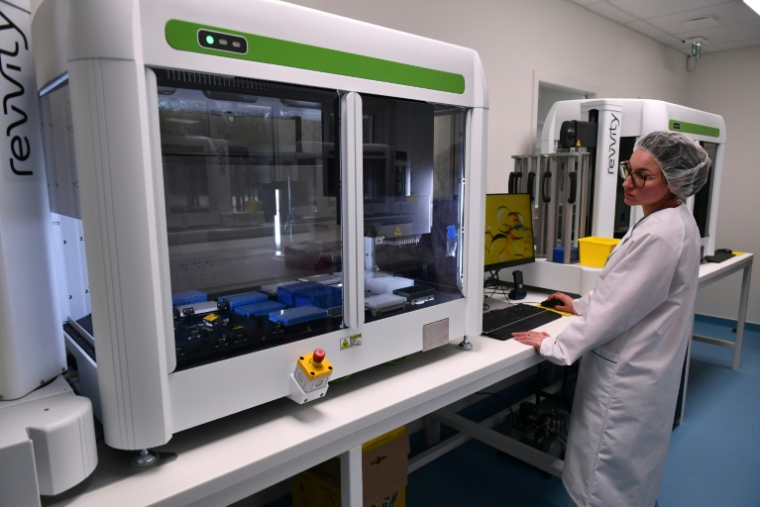 Le laboratoire d'analyse Ziwig à Tercis-les-Bains, dans le département des Landes, le 25 mars 2024 ( AFP / GAIZKA IROZ )