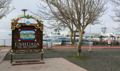 Une vue du port d'Ushuaïa, en Argentine, le 2 mai 2025 ( AFP / ALEXIS DELELISI )