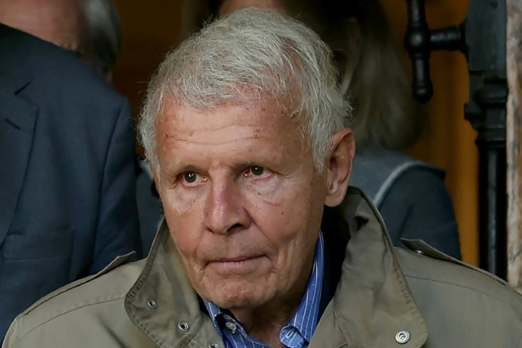 Le journaliste Patrick Poivre d'Arvor à Neuilly-sur-Seine, le 22 mai 2025 dans les Hauts-de-Seine ( AFP / Thomas SAMSON )