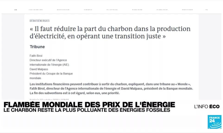 Crise mondiale de l'énergie : le retour en force du charbon