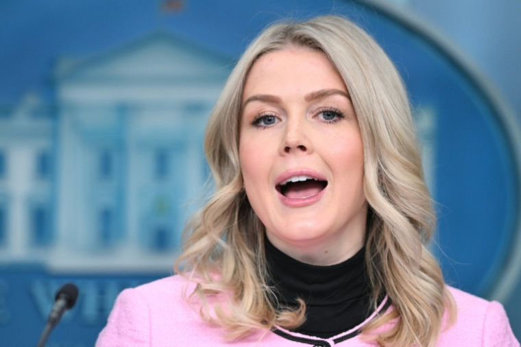 La porte-parole de la Maison Blanche le 7 janvier 2026 à Washington ( AFP / Mandel NGAN )