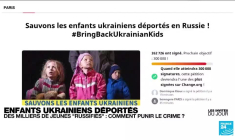 Enfants ukrainiens déportés : "Le mandat d’arrêt de la CPI contre Poutine est un pas décisif"