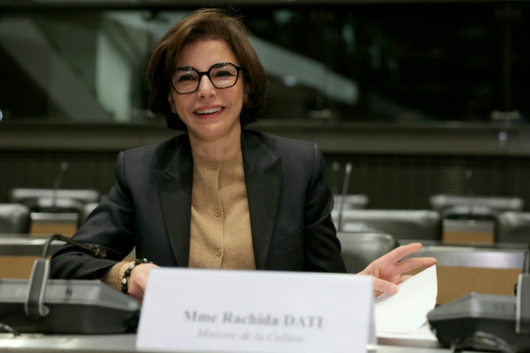Rachida Dati à la commission d'enquête parlementaire sur l'audiovisuel public, à l'Assemblée nationale le 5 février 2026 ( AFP / Thomas SAMSON )
