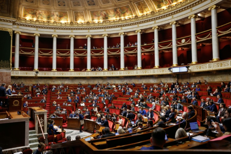 L'Assemblée nationale durant les débats sur le budget de la Sécurité sociale, le 5 décembre 2025 à Paris ( AFP / Ian LANGSDON )