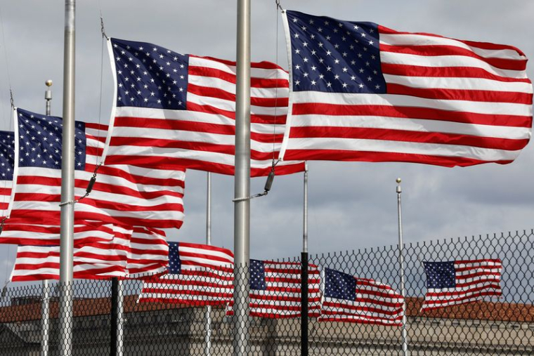Des drapeaux américains à Washington