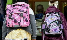Rentrée 2025 à l'école élémentaire Vigée-Lebrun, à Paris, le 1er septembre 2025 ( AFP / Bertrand GUAY )