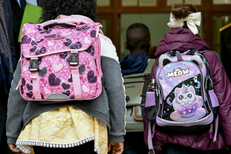 Rentrée 2025 à l'école élémentaire Vigée-Lebrun, à Paris, le 1er septembre 2025 ( AFP / Bertrand GUAY )