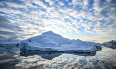 Le chenal Neumayer, dans l'archipel Palmer, en Antarctique, le 20 janvier 2024 ( AFP / Juan BARRETO )