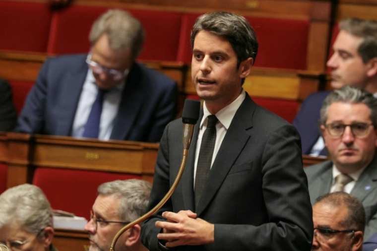 Le chef de Renaissance, Gabriel Attal, a appelé jeudi Édouard Philippe à garder son "sang froid" et ses "nerfs solides". ( AFP / Thomas SAMSON )