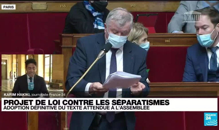 Le Parlement français adopte définitivement le projet de loi contre "le séparatisme"