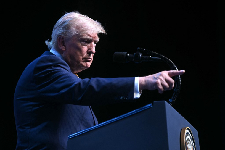 Donald Trump, à Ankara, le 8 juillet 2026 ( AFP / SAUL LOEB )