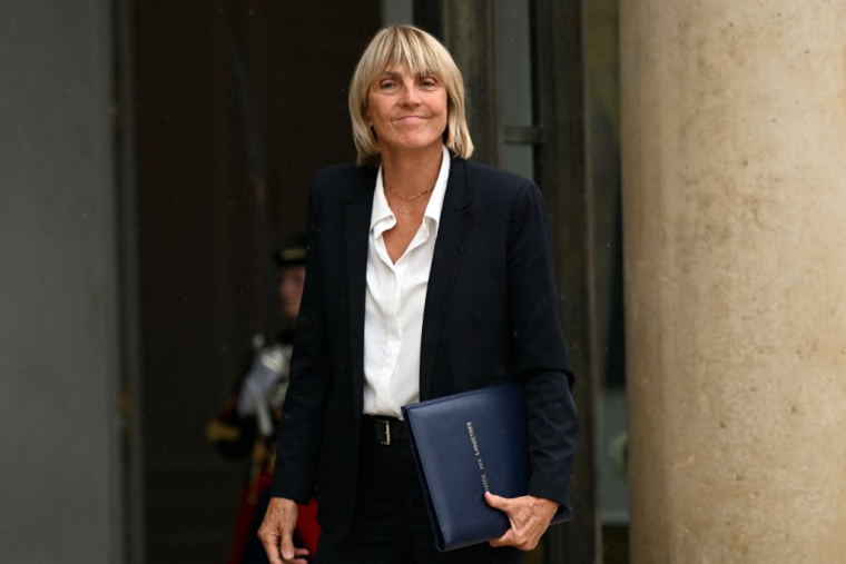 Valérie Létard à Paris, le 23 septembre 2024. ( AFP / BERTRAND GUAY )