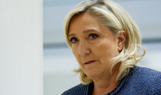 Verdict du procès concernant les accusations de détournement de fonds de l'UE par la dirigeante d'extrême droite française Marine Le Pen et le parti RN, à Paris