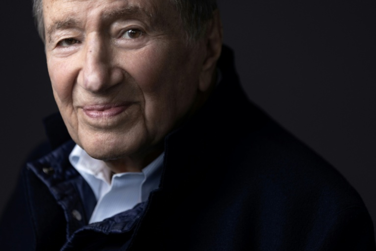 Etienne-Emile Baulieu 17 mars 2023 à l'hôpital du Kremlin-Bicetre ( AFP / JOEL SAGET )