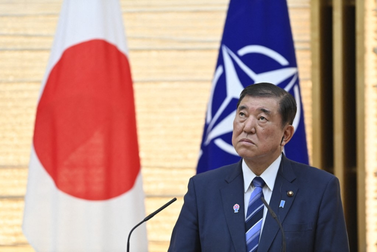 Le Premier ministre Ishiba Shigeru à Tokyo le 9 avril 2025. ( POOL / DAVID MAREUIL )