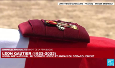 Emmanuel Macron salue "la légende" de Léon Gautier, "un homme ordinaire devenant héros"