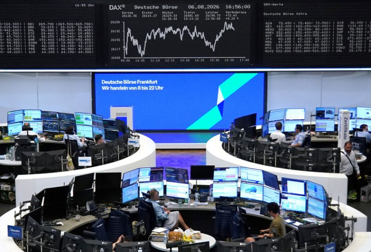 Graphique de l'indice boursier allemand DAX à la Bourse de Francfort