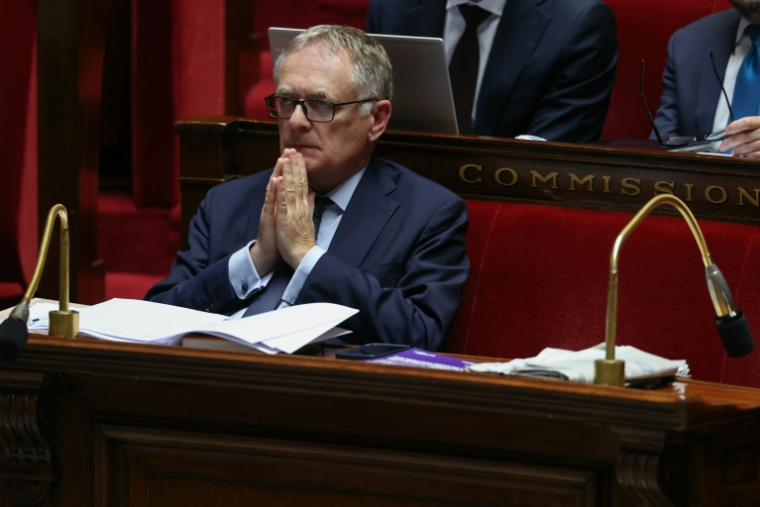 Le député LR Philippe Juvin, rapporteur général du budget de l'Etat, sur les bancs de l'Assemblée nationale à Paris, le 14 octobre 2026 ( AFP / Thomas SAMSON )