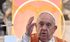 Le pape François, le 15 décembre 2024, en Corse ( AFP / TIZIANA FABI )