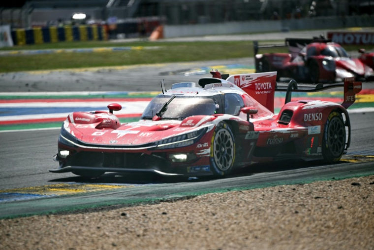 La Toyota N.7 au Mans le 14 juin 2026 ( AFP / Lou BENOIST )