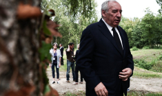 François Bayrou à Boissy-la-Rivière, le 26 août 2025. ( POOL / THIBAUD MORITZ )