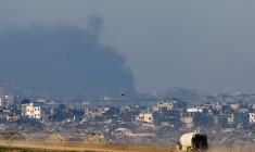 La bande de Gaza vue depuis le sud d'Israël