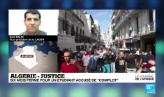 Algérie: un étudiant accusé de "complot contre l'Etat" condamné à 6 mois de prison ferme