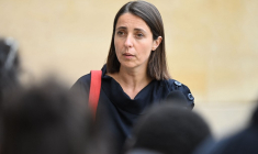 Sophie Binet à Paris, le 17 mai 2023. ( AFP / EMMANUEL DUNAND )