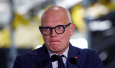 Edouard Philippe lors d'une visite de l'usine Renault de Sandouville en Normandie