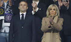 Emmanuel et Brigitte Macron lors de la finale de la Coupe de France 2023