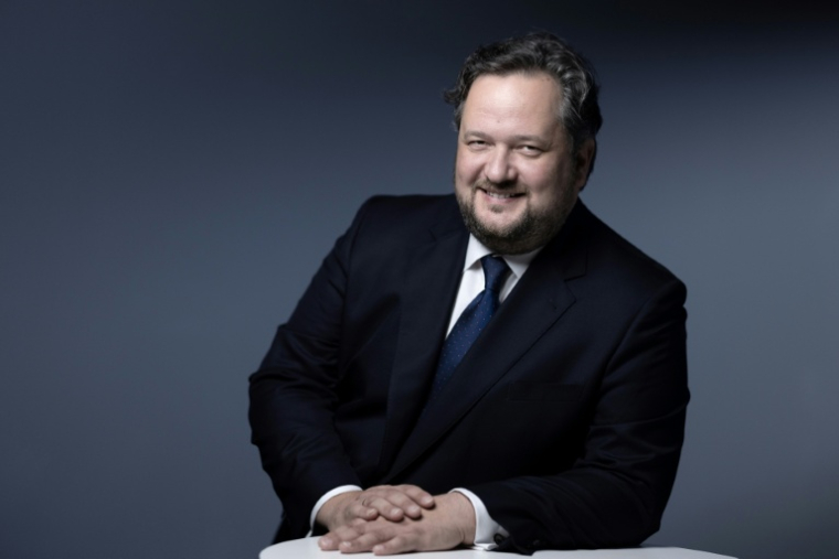 Le directeur général de la Société Générale Slawomir Krupa, à Paris le 12 mai 2023 ( AFP / JOEL SAGET )