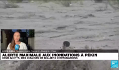 Alerte maximale aux inondations à Pékin : deux morts, des dizaines de milliers d'évacuations