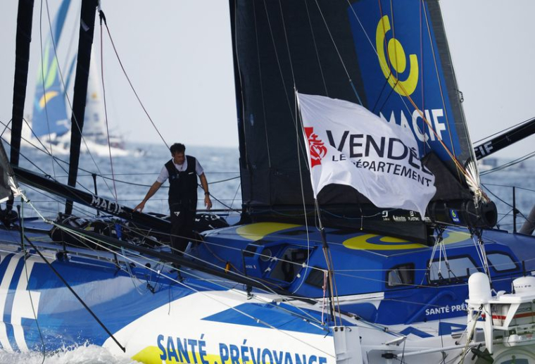 Charlie Dalin lors de la 10e édition du Vendée Globe
