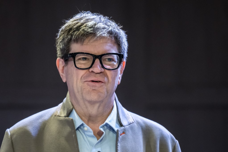 Yann LeCun, le 23 janvier 2025, à Davos ( AFP / FABRICE COFFRINI )