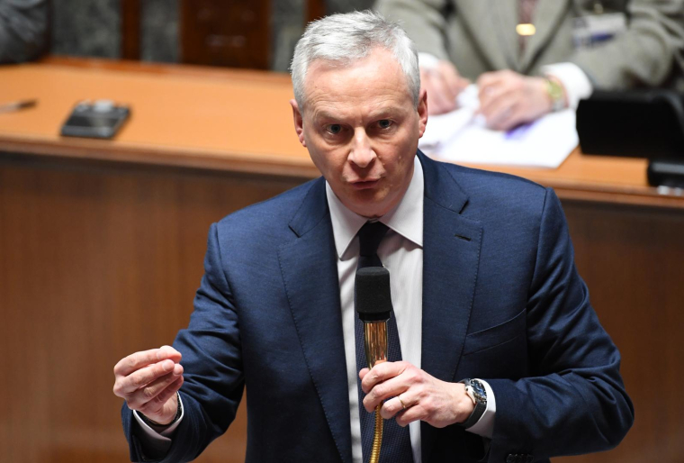 Bruno Le Maire, le 28 février 2023, à Paris ( AFP / BERTRAND GUAY )