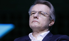 Dominique Schelcher à Boulogne-Billancourt, le 25 mars 2025. ( AFP / LUDOVIC MARIN )