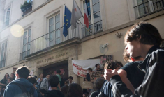 Des lycéens français manifestent en France