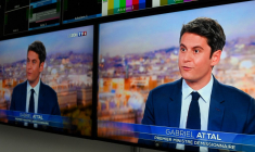 Gabriel Attal à Paris, le 16 juillet 2024. ( AFP / ZOULERAH NORDDINE )