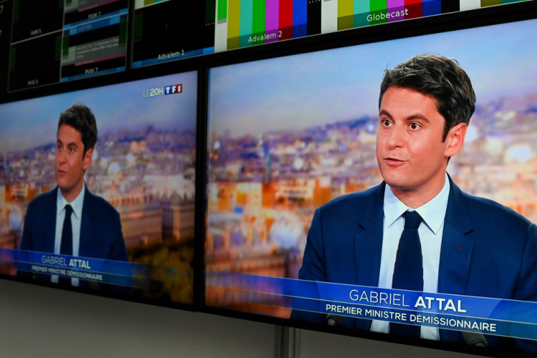 Gabriel Attal à Paris, le 16 juillet 2024. ( AFP / ZOULERAH NORDDINE )