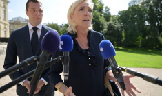 Jordan Bardella et Marine Le Pen à Paris, le26 août 2024. ( AFP / BERTRAND GUAY )