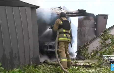 Ukraine : incendie et dégâts après des frappes russes qui ont fait 20 blessés à Kharkiv