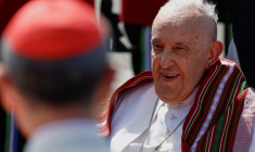 Le pape François à Dili