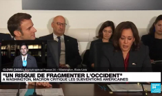 À Washington, Emmanuel Macron critique les subventions américaines