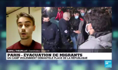 Évacuation de migrants : un camp violemment démantelé place de la République à Paris