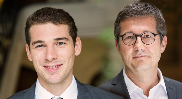 Julien Fauvel et Jean-François Arnaud de Talence Gestion. (© Talence Gestion)