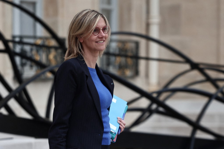 Agnès Pannier-Runacher à Paris, le 15 mai 2025. ( AFP / THIBAUD MORITZ )